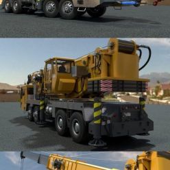 3D model Crane Truck PBR