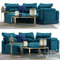 3D model Andrew Sofa by Fendi (Section B)