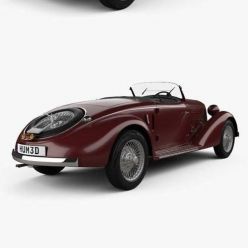 3D model Alfa Romeo 6C 2300 S Touring Pescara Spider 1935 car