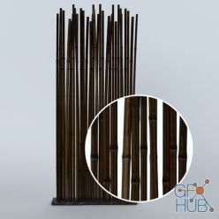 3D model Bamboo brown