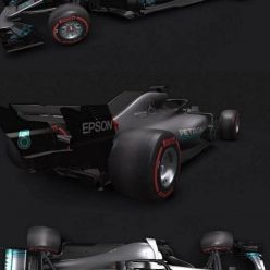 3D model Mercedes W09 2018 car