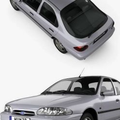 3D model Ford Mondeo hatchback 1993