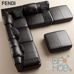 3D model Sofa FENDI CASA Agadir