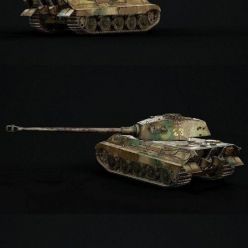3D model Panzerkampfwagen VI Ausf. B PBR