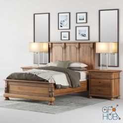 3D model Restoration Hardware ST.JAMES PANEL BED