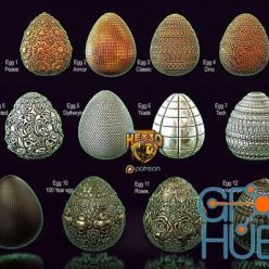 3D model Hex3D Dozen Eggs Pack1 – 3D Print