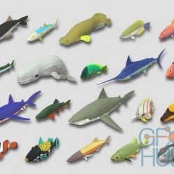 3D model Cubebrush – Fish Cartoon Collection Part 01 Animated