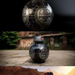 3D model Droid 88e9 from Star Wars PBR