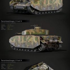 3D model Panzerkampfwagen IV PBR