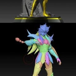 3D model Saint Seiya Milo Scorpio – 3D Print