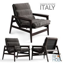 3D model Armchair Poliform Ipanema