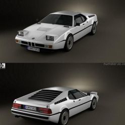 3D model BMW M1 1978 car