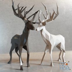 3D model Deer decor