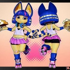 3D model Ankha - Animal Crossing