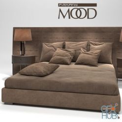 3D model Mood Caress Bed by Flexform