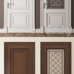 3D model Classic door 03