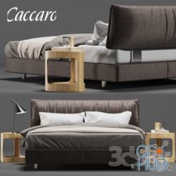 3D model Modern bed Caccaro Parentesi