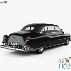 3D model Cadillac 75 sedan 1953