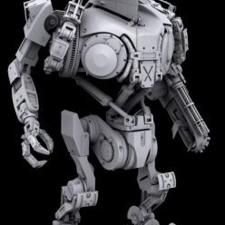 3D model Robocop 2 movie Cain action figure 3D print