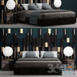 3D model Bed with design dashboards by Gogolov Artem