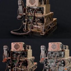 3D model Barrett Military Radio PBR