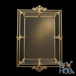 3D model Golden mirror Camelia