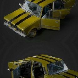 3D model Fiat 125P Classic PBR