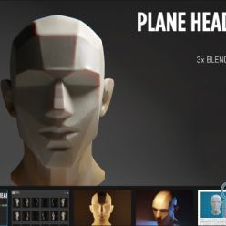 3D model ArtStation Marketplace – Plane Head Pro Bundle: Model + PDF Booklet + Cheat Sheets