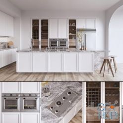 3D model Elegant kitchen L'Origine Aeterna
