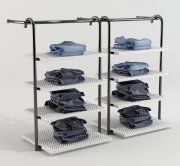 3D model Suspended shelves for store