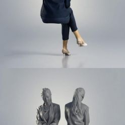 3D model Emily – 3D Scan Female (Vray, Corona)