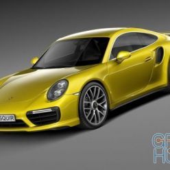 3D model Porsche 911 Turbo S Coupe 2016