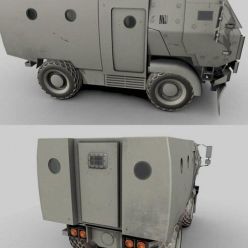 3D model Riot Truck Concept PBR