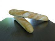 3D model Two French baguettes