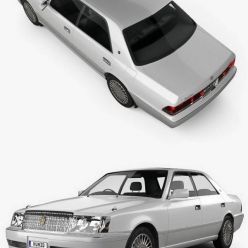 3D model Toyota Crown hardtop 1997