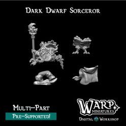 3D model Dark Dwarf Sorcerer – 3D Print