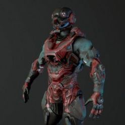 3D model Cybernetist Game Ready Rigged Character PBR