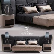 3D model Plaza bed by Visionnaire