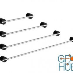 3D model Black Stone Towel Rail by Decor Walther