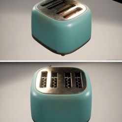3D model ArtStation – Retro Toaster PBR