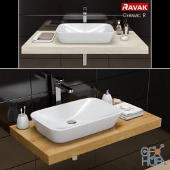 3D model Washbasin RAVAK Ceramic R