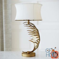 3D model Metal Palm Frond Table Lamps