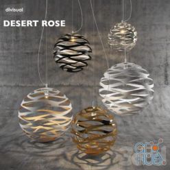 3D model Pendant lamp divisual Desert rose