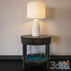 3D model Ella White Table Lamp