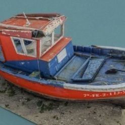 3D model Old Boat (obj, tex)