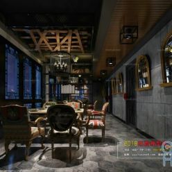 3D model Chinese restaurant interior 35