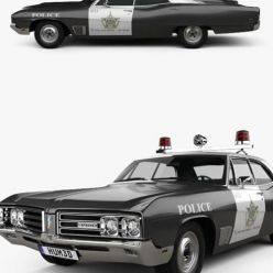 3D model Buick Wildcat Police 1968