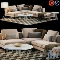 3D model Corner Sofa Set