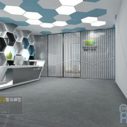 3D model Lobby Reception Interior A009