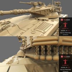 3D model Merkava 2 Tank – 3D Print